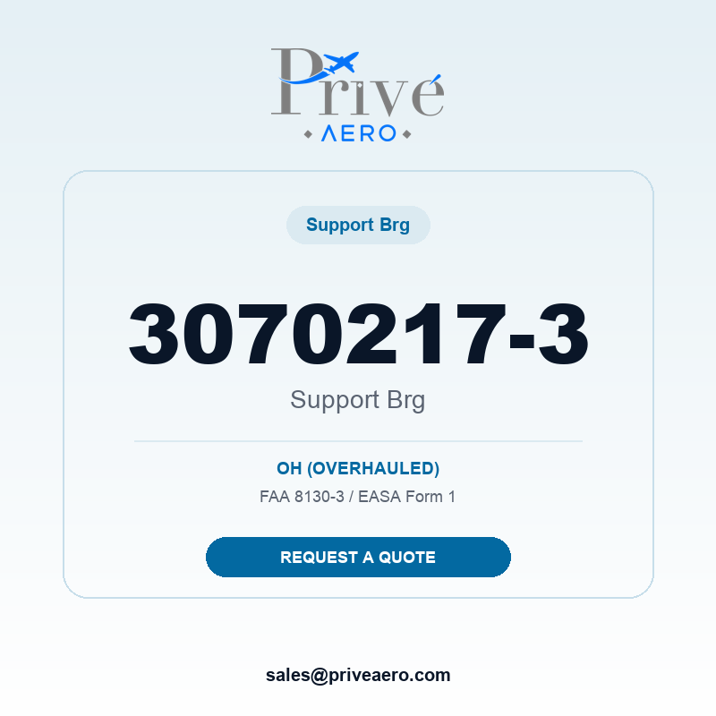 P/N 3070217-3 Support Brg 3070217-3 Support Brg – Privé Aero