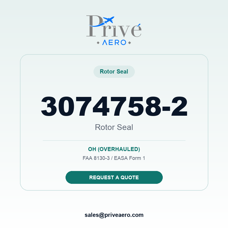 P/N 3074758-2 Rotor Seal 3074758-2 Rotor Seal – Privé Aero