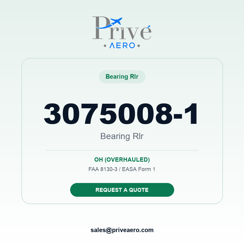 P/N 3075008-1 Bearing Rlr 3075008-1 Bearing Rlr – Privé Aero