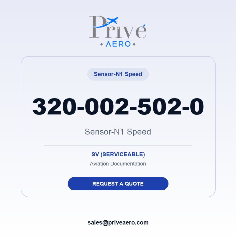 P/N 320-002-502-0 Sensor-N1 Speed 320-002-502-0 Sensor-N1 Speed – Privé Aero