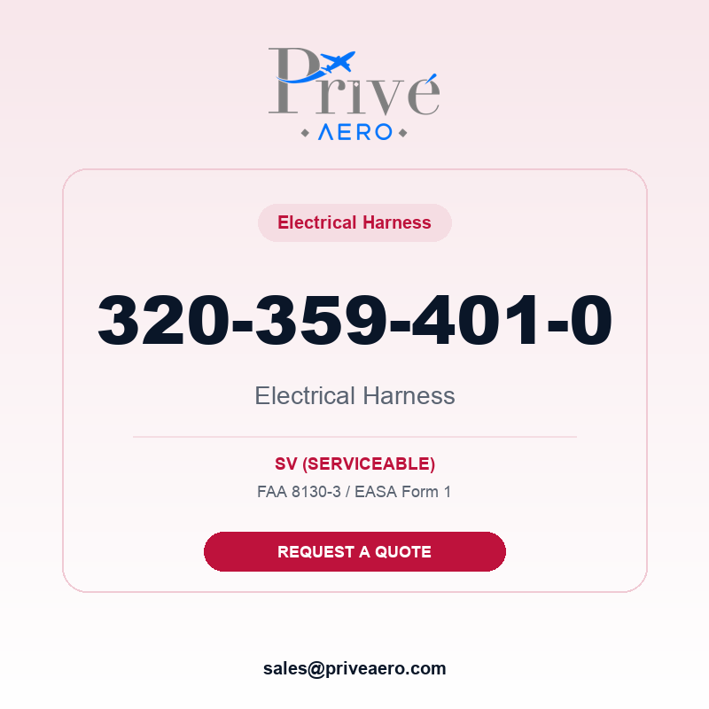 P/N 320-359-401-0 Electrical Harness 320-359-401-0 Electrical Harness – Privé Aero