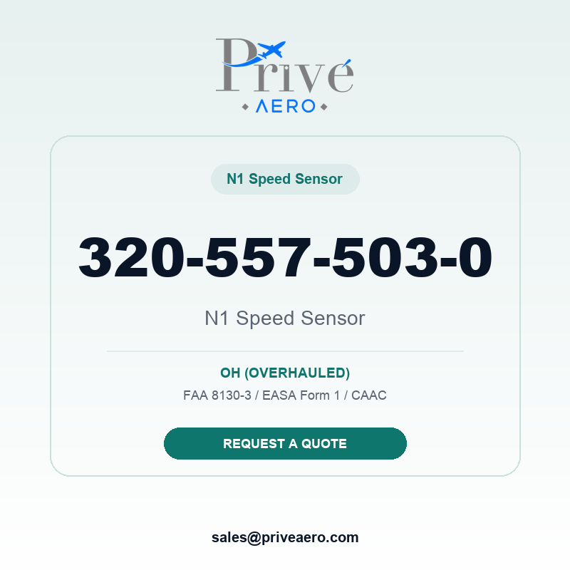 P/N 320-557-503-0 N1 Speed Sensor 320-557-503-0 N1 Speed Sensor – Privé Aero