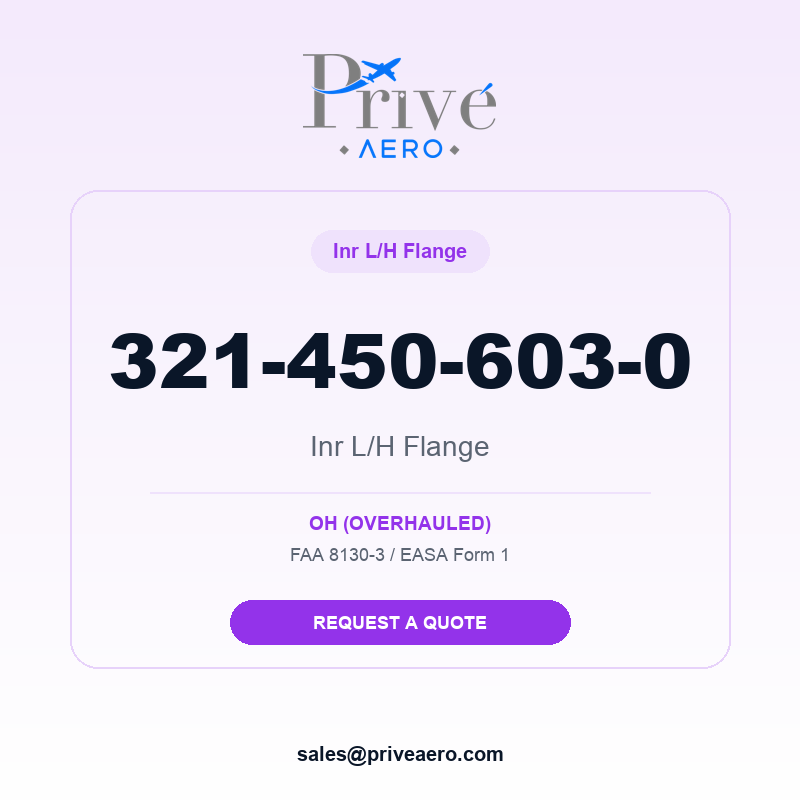 P/N 321-450-603-0 Inr L/H Flange 321-450-603-0 Inr L/H Flange – Privé Aero