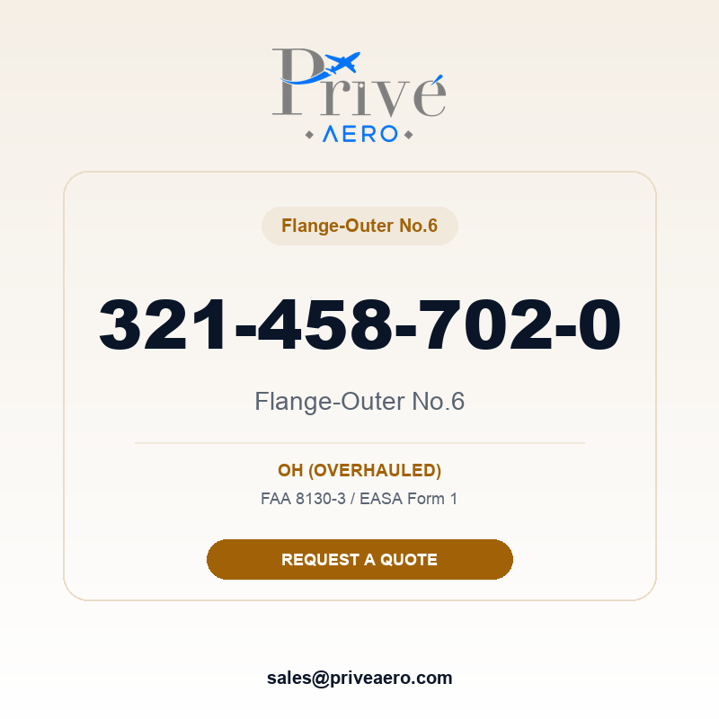P/N 321-458-702-0 Flange-Outer No.6 321-458-702-0 Flange-Outer No.6 – Privé Aero