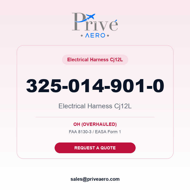 P/N 325-014-901-0 Electrical Harness Cj12L 325-014-901-0 Electrical Harness Cj12L – Privé Aero