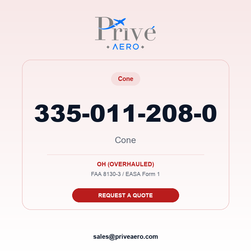 P/N 335-011-208-0 Cone 335-011-208-0 Cone – Privé Aero