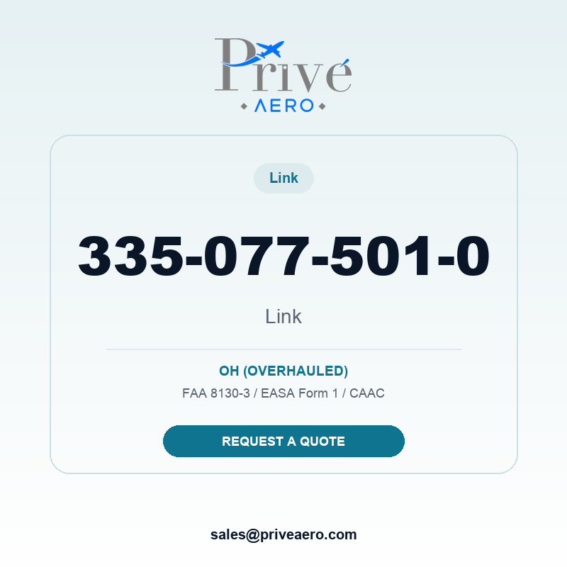 P/N 335-077-501-0 Link 335-077-501-0 Link – Privé Aero