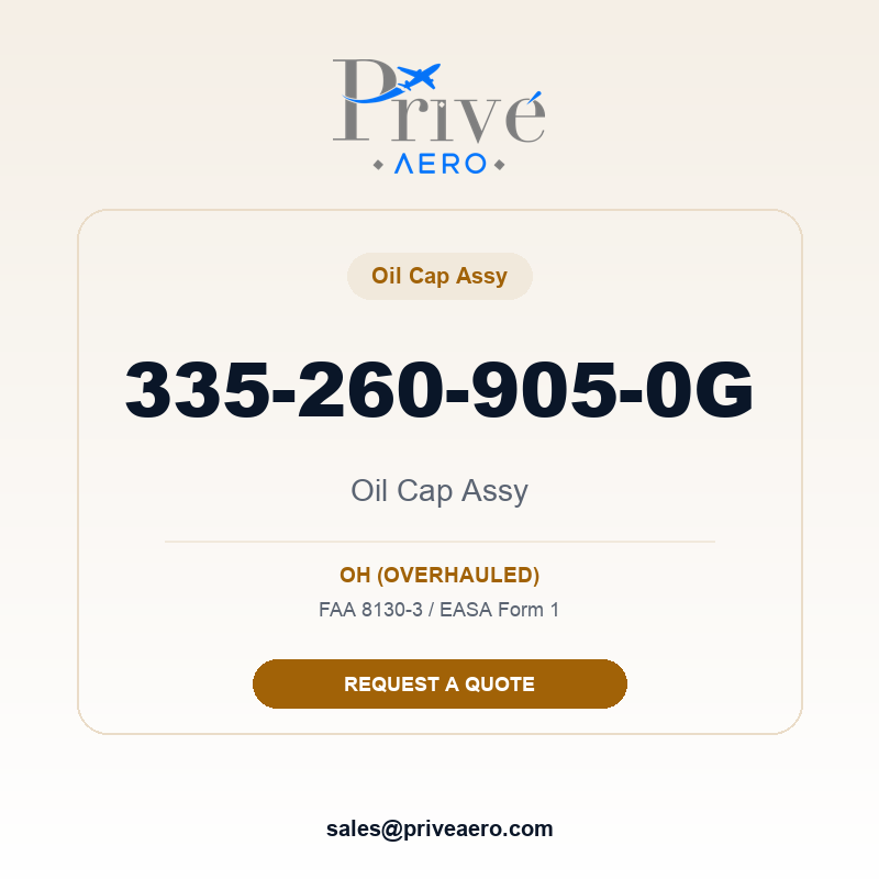 P/N 335-260-905-0G Oil Cap Assy 335-260-905-0G Oil Cap Assy – Privé Aero