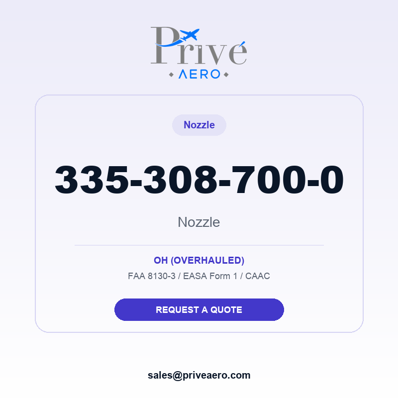 P/N 335-308-700-0 Nozzle 335-308-700-0 Nozzle – Privé Aero