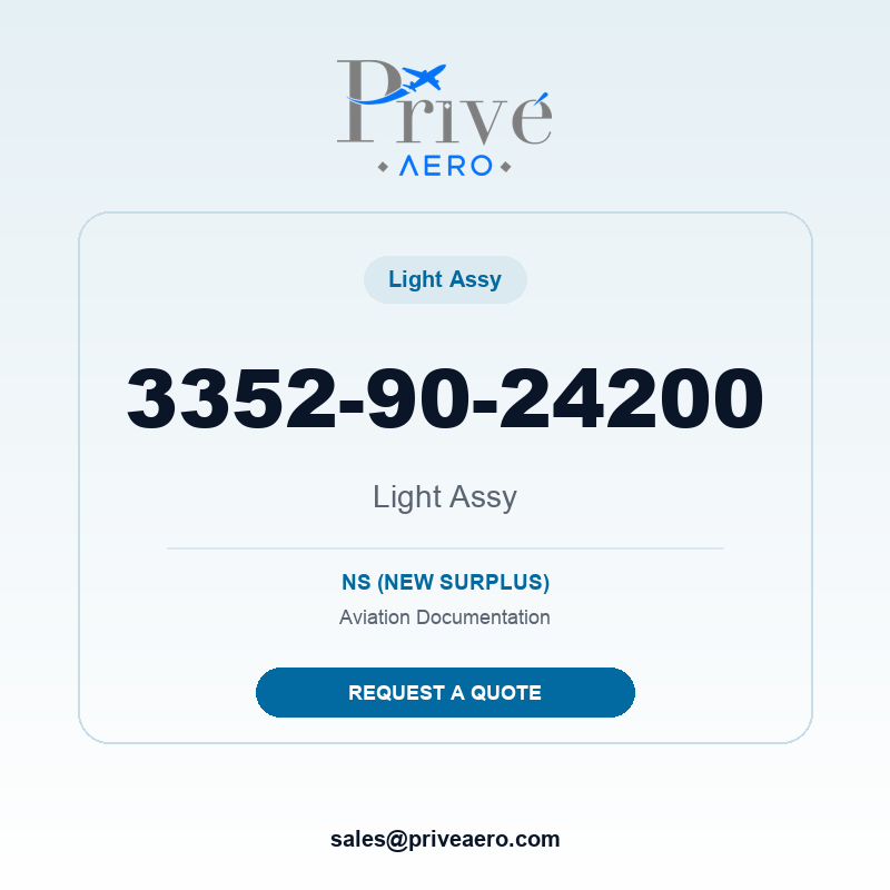 P/N 3352-90-24200 Light Assy 3352-90-24200 Light Assy – Privé Aero