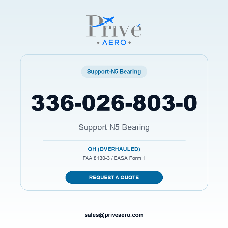 P/N 336-026-803-0 Support-N5 Bearing 336-026-803-0 Support-N5 Bearing – Privé Aero