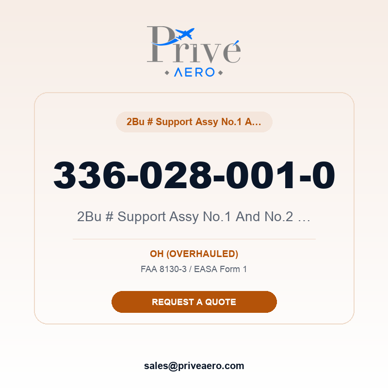 P/N 336-028-001-0 2Bu # Support Assy No.1 And No.2 Brg 336-028-001-0 2Bu # Support Assy No.1 And No.2 Brg – Privé Aero