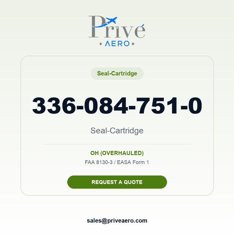 P/N 336-084-751-0 Seal-Cartridge 336-084-751-0 Seal-Cartridge – Privé Aero