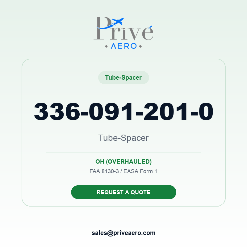 P/N 336-091-201-0 Tube-Spacer 336-091-201-0 Tube-Spacer – Privé Aero