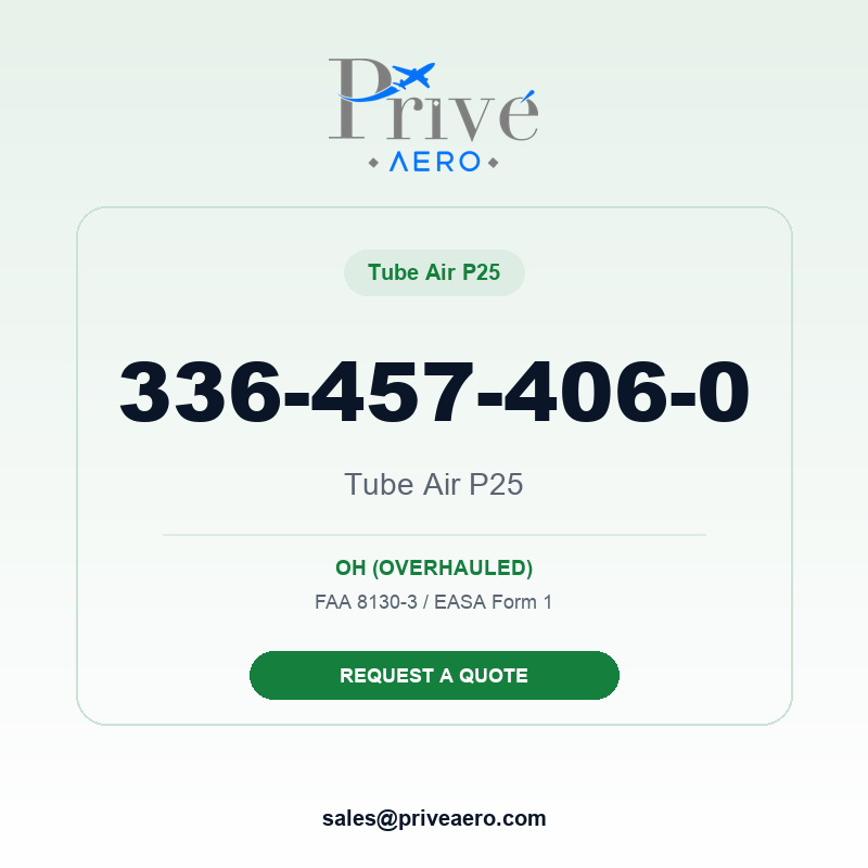 P/N 336-457-406-0 Tube Air P25 336-457-406-0 Tube Air P25 – Privé Aero