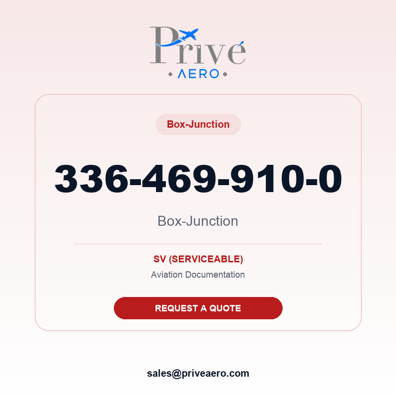 P/N 336-469-910-0 Box-Junction 336-469-910-0 Box-Junction – Privé Aero