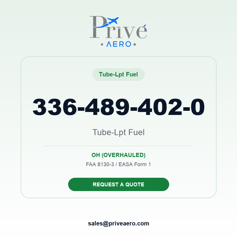 P/N 336-489-402-0 Tube-Lpt Fuel 336-489-402-0 Tube-Lpt Fuel – Privé Aero