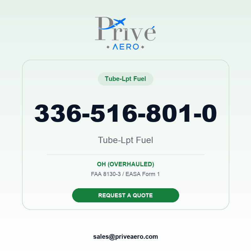 P/N 336-516-801-0 Tube-Lpt Fuel 336-516-801-0 Tube-Lpt Fuel – Privé Aero