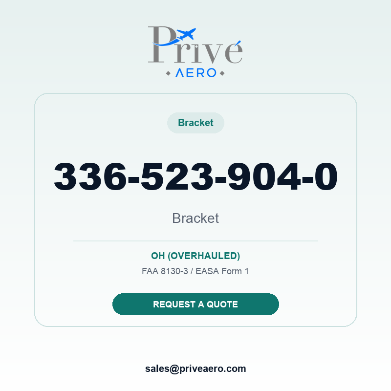P/N 336-523-904-0 Bracket 336-523-904-0 Bracket – Privé Aero
