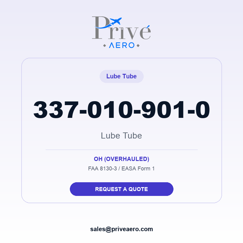 P/N 337-010-901-0 Lube Tube 337-010-901-0 Lube Tube – Privé Aero