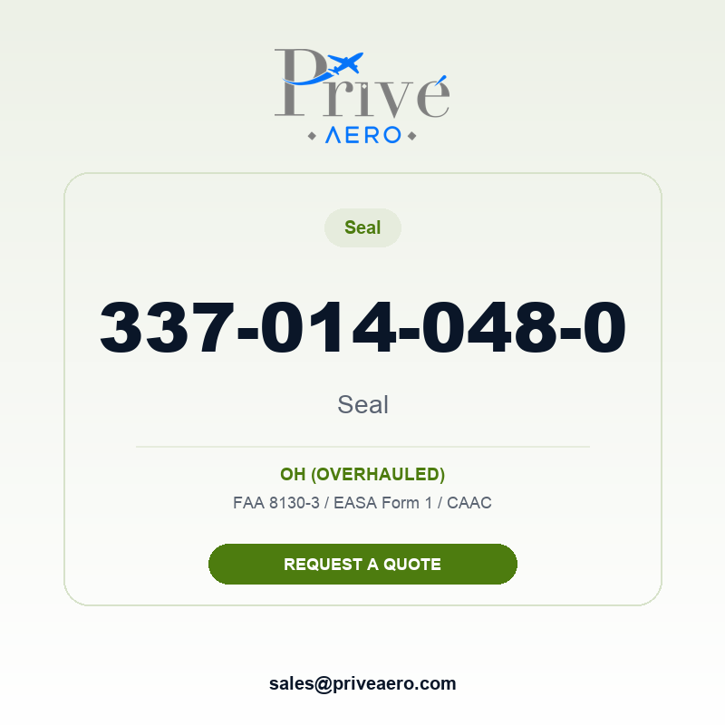 P/N 337-014-048-0 Seal 337-014-048-0 Seal – Privé Aero