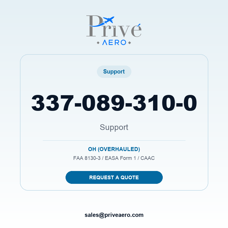 P/N 337-089-310-0 Support 337-089-310-0 Support – Privé Aero