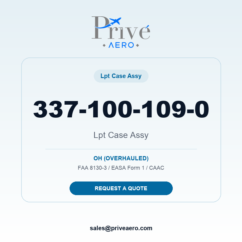P/N 337-100-109-0 Lpt Case Assy 337-100-109-0 Lpt Case Assy – Privé Aero