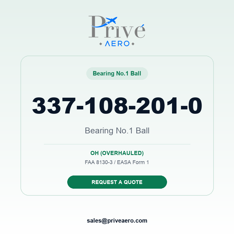 P/N 337-108-201-0 Bearing No.1 Ball 337-108-201-0 Bearing No.1 Ball – Privé Aero