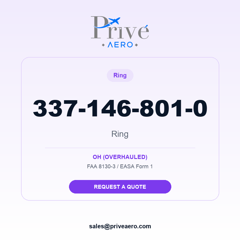 P/N 337-146-801-0 Ring 337-146-801-0 Ring – Privé Aero