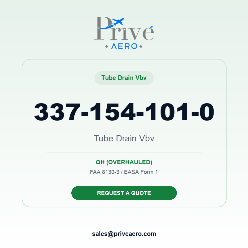 P/N 337-154-101-0 Tube Drain Vbv 337-154-101-0 Tube Drain Vbv – Privé Aero