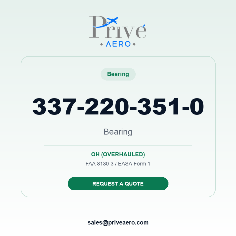 P/N 337-220-351-0 Bearing 337-220-351-0 Bearing – Privé Aero
