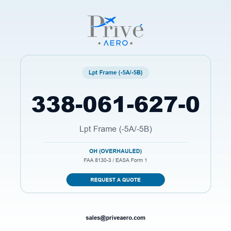P/N 338-061-627-0 Lpt Frame (-5A/-5B) 338-061-627-0 Lpt Frame (-5A/-5B) – Privé Aero