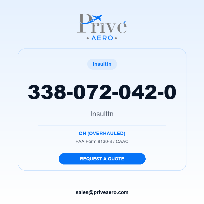P/N 338-072-042-0 Insulttn 338-072-042-0 Insulttn – Privé Aero