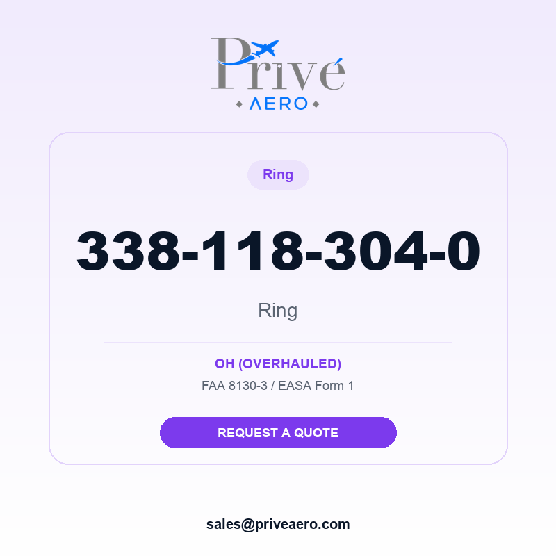 P/N 338-118-304-0 Ring 338-118-304-0 Ring – Privé Aero