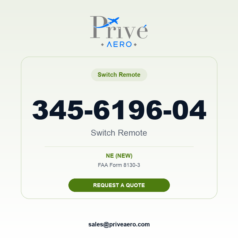 P/N 345-6196-04 Switch Remote 345-6196-04 Switch Remote – Privé Aero