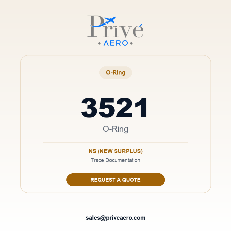 P/N 3521 O-Ring 3521 O-Ring – Privé Aero