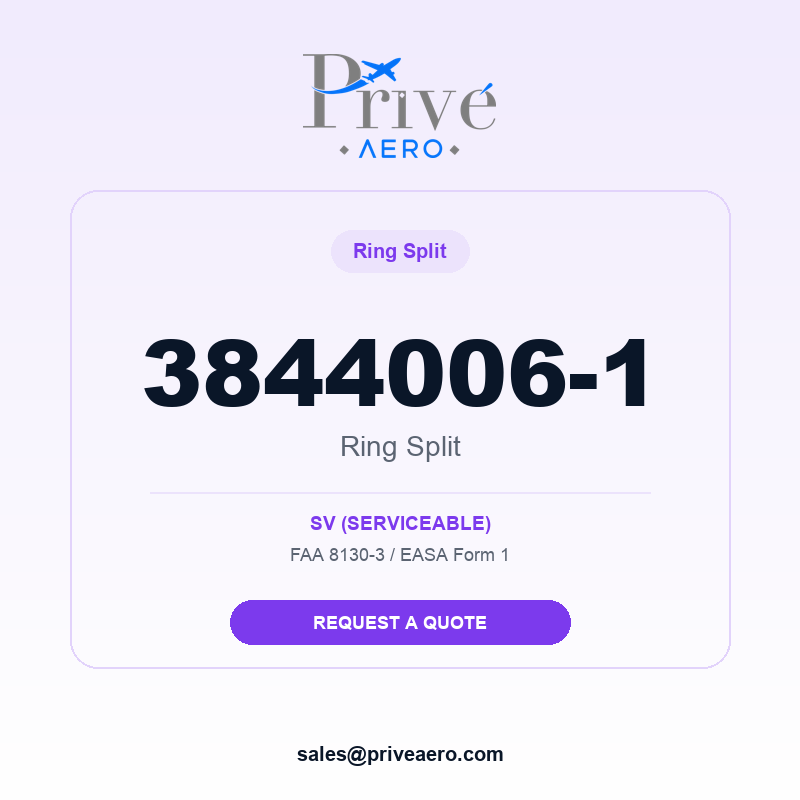 P/N 3844006-1 Ring Split 3844006-1 Ring Split – Privé Aero