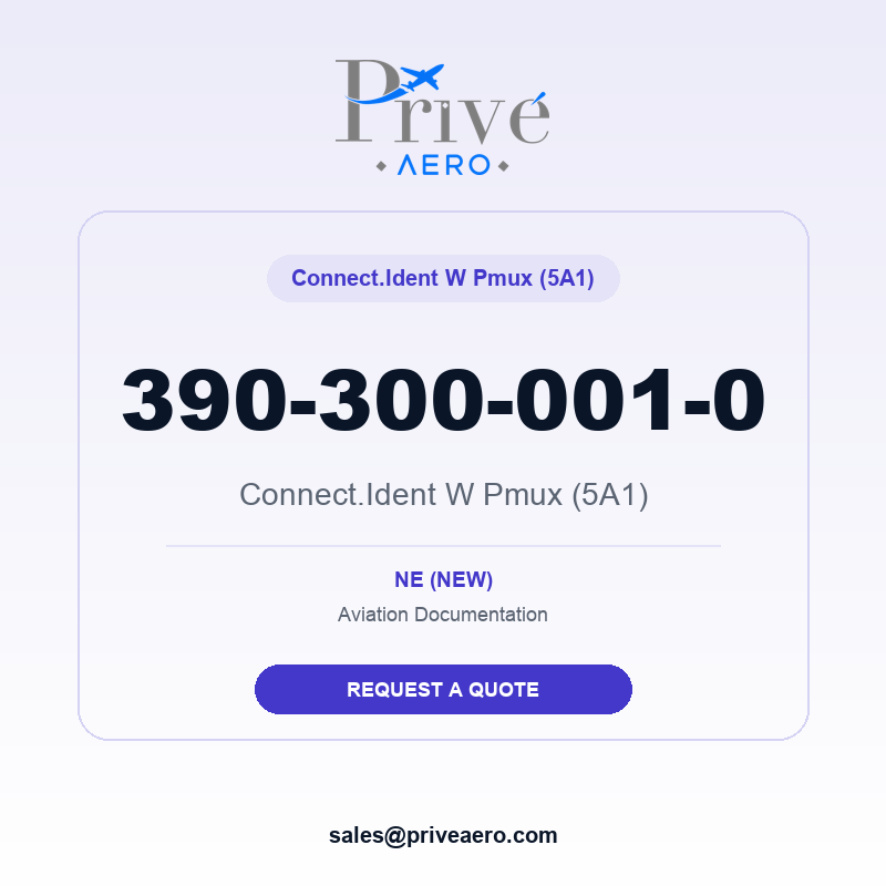 P/N 390-300-001-0 Connect.Ident W Pmux (5A1) 390-300-001-0 Connect.Ident W Pmux (5A1) – Privé Aero