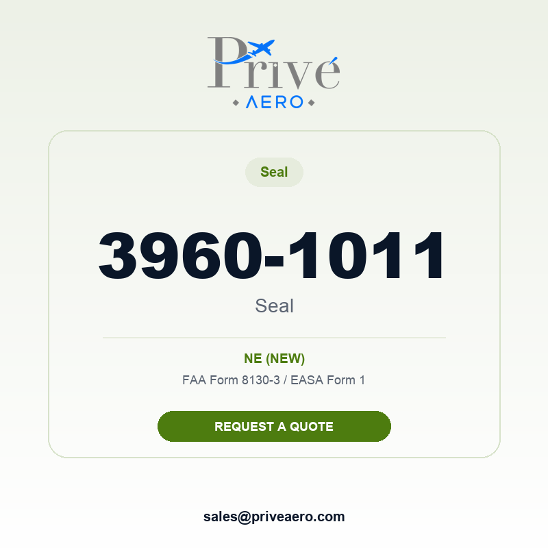 P/N 3960-1011 Seal 3960-1011 Seal – Privé Aero