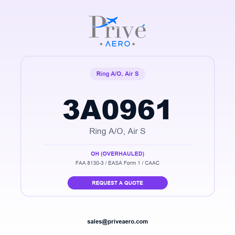 P/N 3A0961 RING A/O, AIR S 3A0961 RING A/O, AIR S – Privé Aero