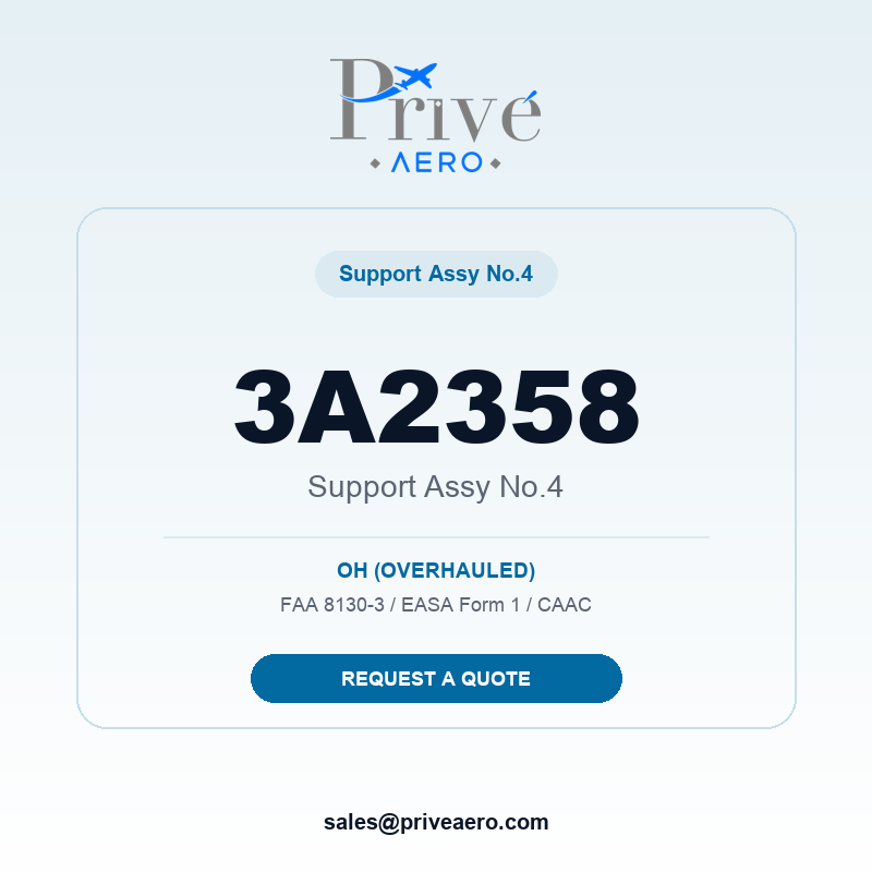P/N 3A2358 SUPPORT ASSY NO.4 3A2358 SUPPORT ASSY NO.4 – Privé Aero