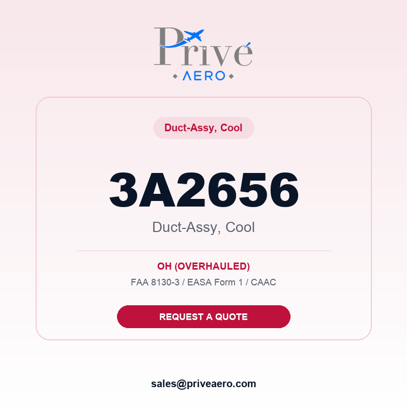 P/N 3A2656 DUCT-ASSY, COOL 3A2656 DUCT-ASSY, COOL – Privé Aero