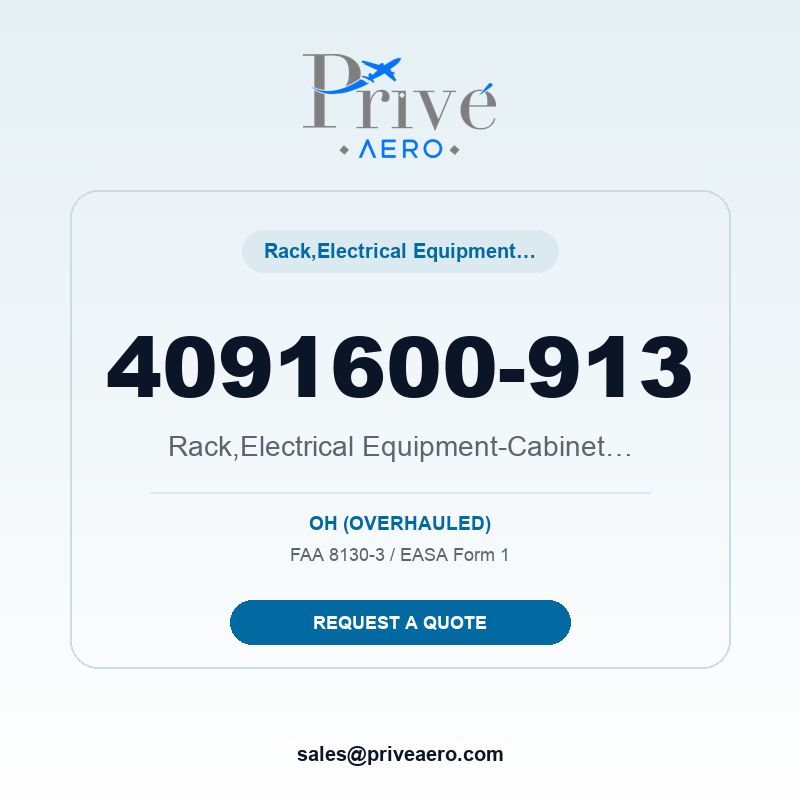 P/N 4091600-913 Rack,electrical Equipment-cabinet Chassi 4091600-913 Rack,electrical Equipment-cabinet Chassi – Privé Aero