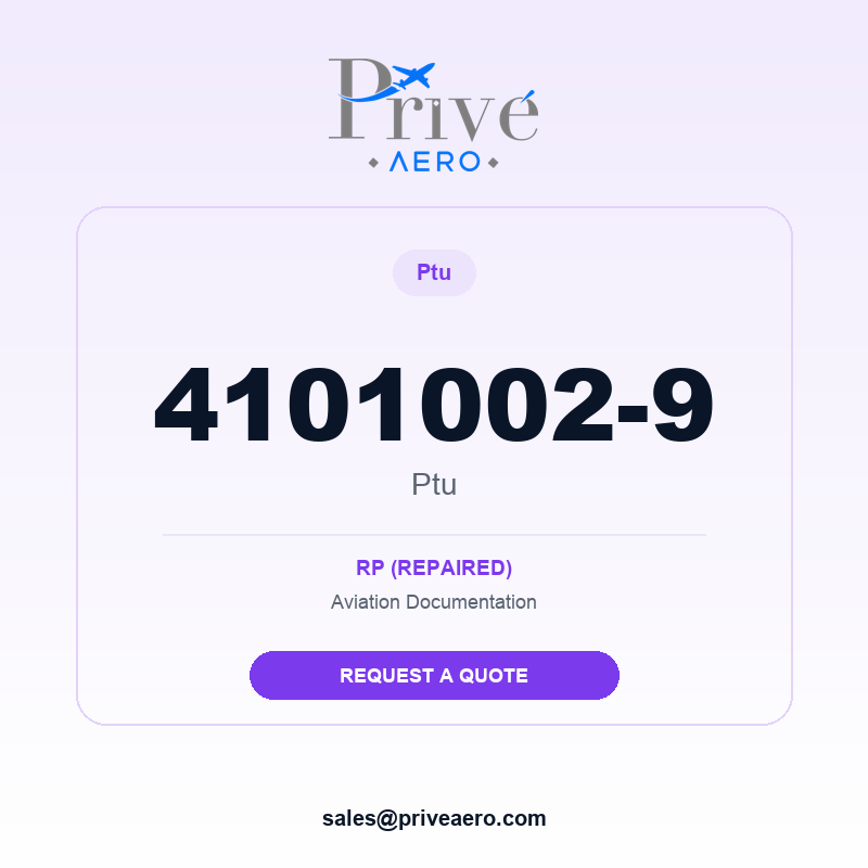 P/N 4101002-9 Ptu 4101002-9 Ptu – Privé Aero
