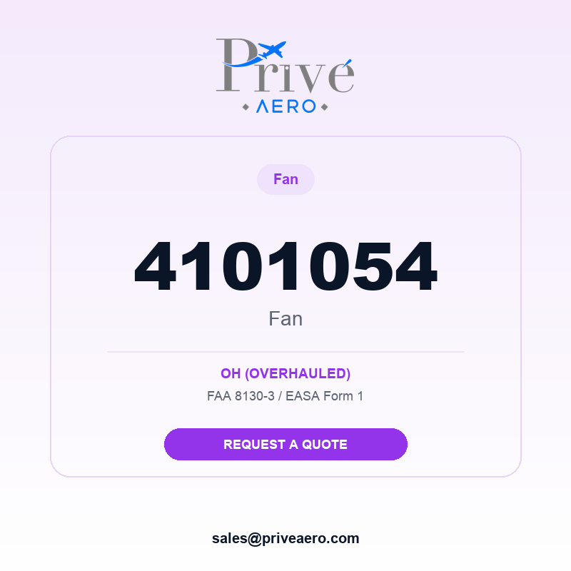 P/N 4101054 Fan 4101054 Fan – Privé Aero