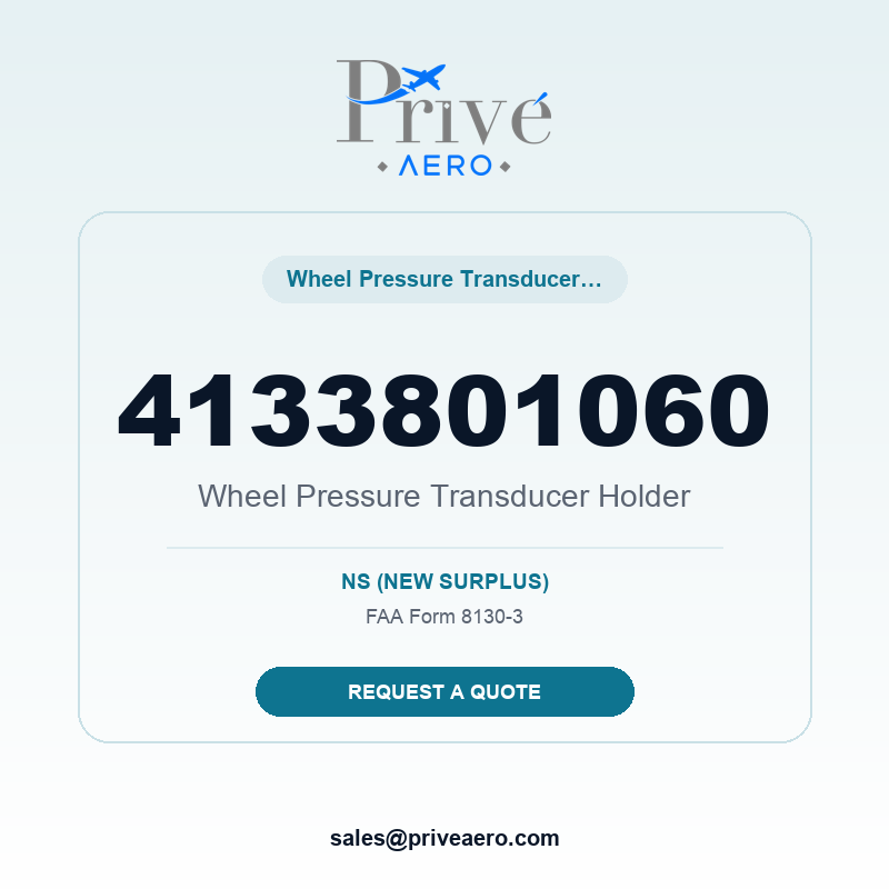 P/N 4133801060 Wheel Pressure Transducer Holder 4133801060 Wheel Pressure Transducer Holder – Privé Aero