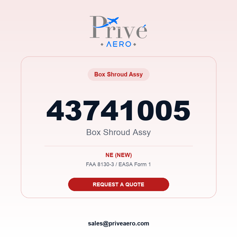 P/N 43741005 Box Shroud Assy 43741005 Box Shroud Assy – Privé Aero
