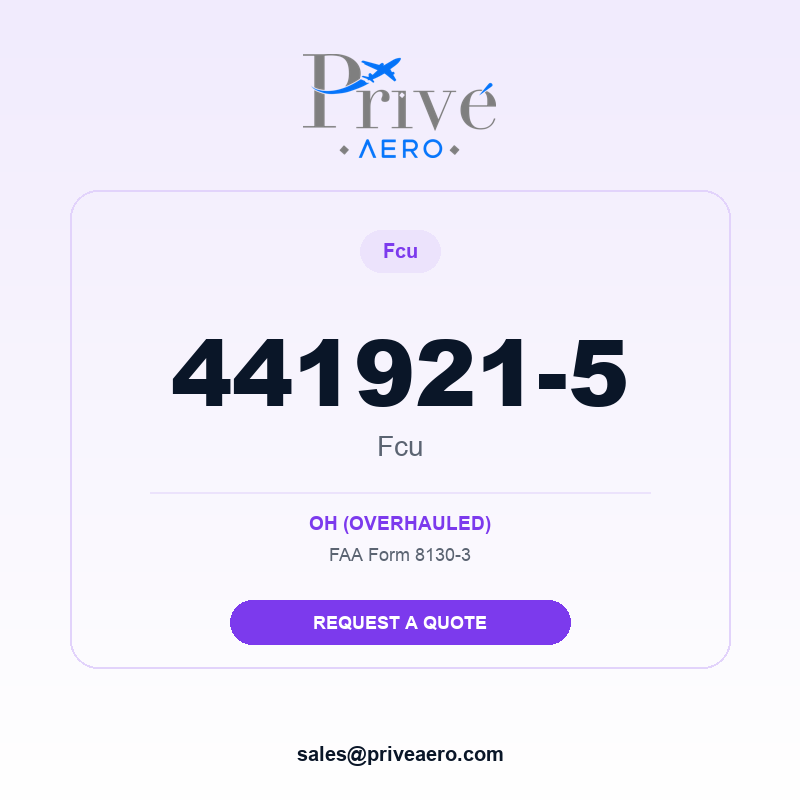 P/N 441921-5 Fcu 441921-5 Fcu – Privé Aero
