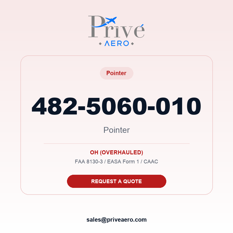 P/N 482-5060-010 POINTER 482-5060-010 POINTER – Privé Aero