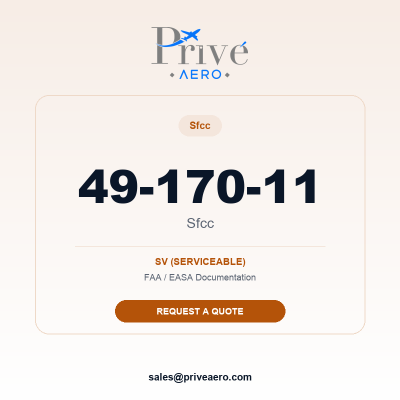 P/N 49-170-11 Sfcc 49-170-11 Sfcc – Privé Aero